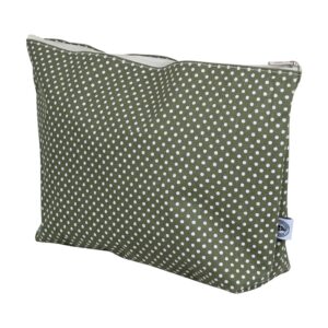 Necessär grön eller blå med prickar